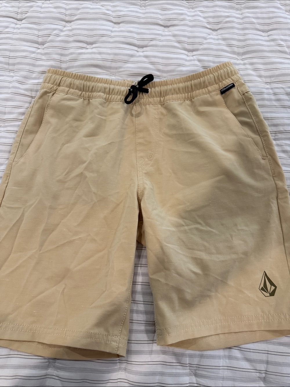Volcom Kids Beige Drawstring Shorts